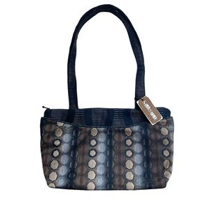 MARUCA Andie Shoulder Bag Abstract Snakeskin Gray Blue Cool Tone Tapestry